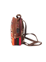Load image into Gallery viewer, Kardashii Gorgeous Girl/Boy Handmade Kilim Shoulder Carpet Backpack with Traditional Geometric Design