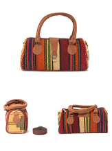 Load image into Gallery viewer, kardashii luxury Turkish Rug Top Handle fashionable light weight on-trend Kilim Rug Bag Kardashian Kim Kylie