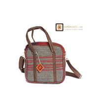 Load image into Gallery viewer, Kardashii traditional hand-weaved Jajim ethnic shoulder bag handmade elbow carry fashionable chic relaxed purse kilim rug bag Kardashian kim kylie