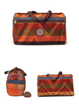 Load image into Gallery viewer, Kardashii Luxury Hand-Woven Kilim Carpet Backpack Bag with Natural Colors and Traditional Design Kardashian kim kylie