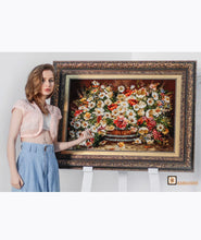 Load image into Gallery viewer, Kardashii colorful designed Silk and wool pictorial rugs Pictorial hanging walls Tableau Rug Kardashian Kim Kylie