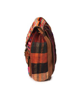 Load image into Gallery viewer, Kardashii Antique Retro-Chic Handmade Colorful Antique Kilim Carpet Top Handle Backpack Gift Kardashian Kim Kylie