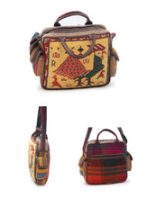 Load image into Gallery viewer, kardashii Vintage Turkish Rug Top Handle fashionable roomy on-trend Suzani Rug Bag Kardashian Suzani Kylie