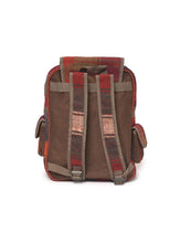 Load image into Gallery viewer, Kardashii Chic Hand-Woven Suzani Top Handle Carpet Backpack with Geometric Design Panels Hand-Knotted Rug Kardashian Kim Kylie