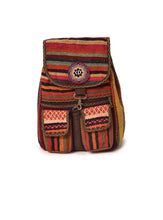 Load image into Gallery viewer, Kardashii Antique Retro-Chic Handmade Colorful Antique Kilim Carpet Top Handle Backpack Gift Kardashian Kim Kylie