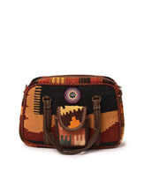 Load image into Gallery viewer, Kardashii traditional hand weaved ethnic antique bag handmade cotton fabric fashionable chic on-trend purse kilim rug bag kardashian kim kylie