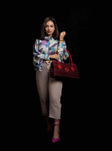 Load image into Gallery viewer, Kardashii Fashionable Lightweight Woven Wool Shoulder Bag with Top Handle for Hand or Elbow Carry Kardashian Kim Kylie