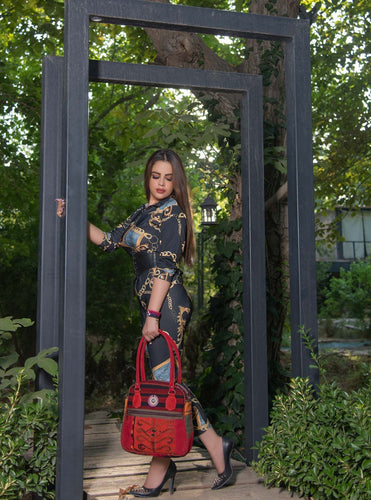 Kardashii Gypsy Style Unique Hand-Woven Everyday Bag Top Handle Shoulder And Cross Body Bag Kardashian Kim Kylie