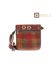 Load image into Gallery viewer, Kardashii Modern Luxury Interior Concepts Kilim Style Flap Bag exquisitely fashioned hand-made Kardashian Kim Kylie
