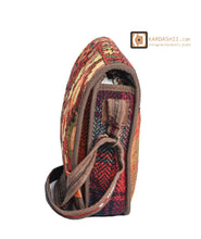 Load image into Gallery viewer, Kardashii Modern Luxury Interior Concepts Kilim Style Flap Bag exquisitely fashioned hand-made Kardashian Kim Kylie
