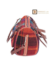 Load image into Gallery viewer, Kardashii Luxury Hand-Woven Kilim Carpet Backpack Bag with Natural Colors and Traditional Design Kardashian kim kylie
