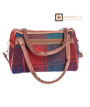 Load image into Gallery viewer, Kardashii Luxury Hand-Woven Kilim Carpet Backpack Bag with Natural Colors and Traditional Design Kardashian kim kylie

