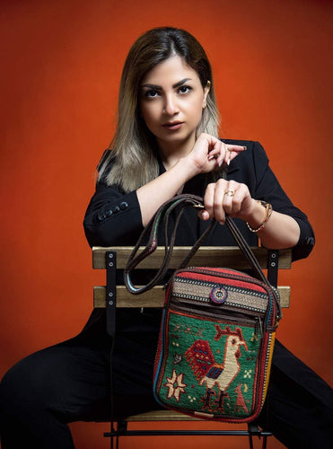 Kardashii Fabulous Suzani Unique Persian Carpet Hand-Woven Everyday Bag Comfortable Roomy Feminine Casual-Chic Kardashian Kim Kylie