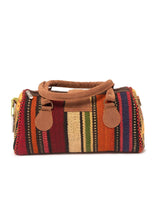 Load image into Gallery viewer, kardashii luxury Turkish Rug Top Handle fashionable light weight on-trend Kilim Rug Bag Kardashian Kim Kylie
