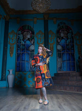 Load image into Gallery viewer, Kardashii colorful gorgeous durable dress good quality wool Kardashian Kim Kylie
