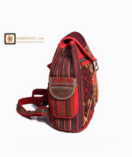 Load image into Gallery viewer, Kardashii Beautiful Moroccan Rug Backpack Made from Old Kilim Carpet and roomy interior for Travel and Beyond Kardashian kim kylie
