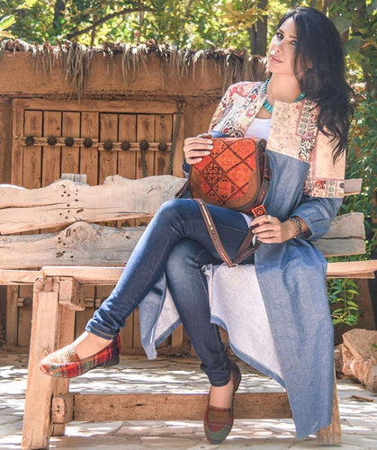 kardashii Vintage Turkish Rug fashionable daily companion roomy on-trend Kilim Rug Bag Kardashian Kim Kylie