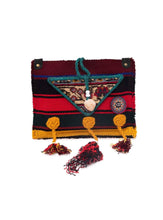 Load image into Gallery viewer, Kardashii fashionable hand weaved ethnic antique bag handmade cotton fabric fashionable chic on-trend purse kilim rug bag kardashian kim kylie
