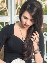 Load image into Gallery viewer, Kardashii Women&#39;s Classic turquoise Style functional Colorful necklace, ring, and bracelet Evokes a Fine Lifestyle Kardashian Kim Kylie
