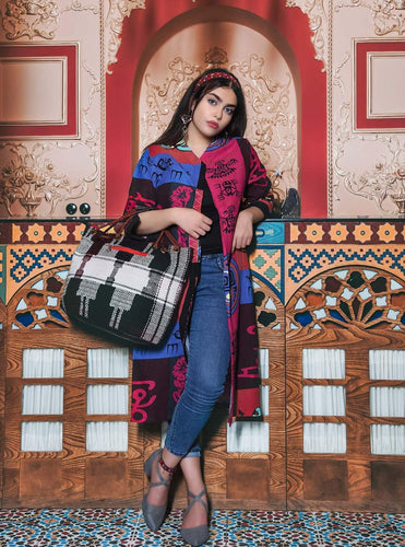 Kardashii Jajim Colorfulness satchel contemporary history bag handmade daytime essentials bag functional, durable and instantly recognizable kardashian kim kylie