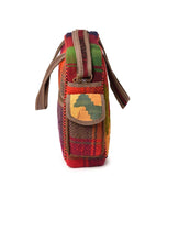 Load image into Gallery viewer, Kardashii traditional hand weaved ethnic antique bag handmade cotton fabric fashionable chic on-trend purse kilim rug bag kardashian kim kylie
