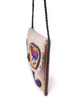 Load image into Gallery viewer, Kardashii traditional hand weaved Jajim ethnic shoulder bag handmade elbow feminine fashionable chic relaxed purse kilim rug bag kardashian kim kylie
