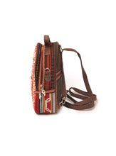 Load image into Gallery viewer, Kardashii Kilim carpet backpack amazing front design perfectly complements the retro-chic aesthetic of the patches kardashian kim kylie
