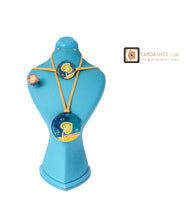 Load image into Gallery viewer, Kardashii Women&#39;s Classic turquoise Style functional Colorful necklace, ring, and bracelet Evokes a Fine Lifestyle Kardashian Kim Kylie
