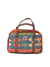 Load image into Gallery viewer, Kardashii traditional hand weaved ethnic shoulder bag handmade elbow carry fashionable chic relaxed purse kilim rug bag kardashian kim kylie

