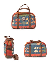 Load image into Gallery viewer, Kardashii traditional hand weaved ethnic shoulder bag handmade elbow carry fashionable chic relaxed purse kilim rug bag kardashian kim kylie
