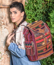 Load image into Gallery viewer, Kardashii organized and secured Gym Red Pink Gym Comfortable Rug Backpack Bag Kardashian Kim Kylie

