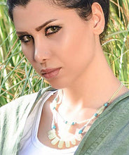 Load image into Gallery viewer, Kardashii Women&#39;s Classic turquoise Style functional Colorful necklace, ring, and bracelet Evokes a Fine Lifestyle Kardashian Kim Kylie
