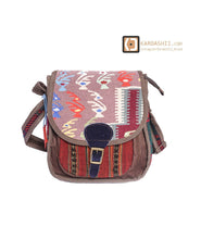 Load image into Gallery viewer, Kardashii architectural shape is chic enough for the office bag Top Handle Moroccan Carpet Backpack for Travel and Beyond Kardashian kim kylie
