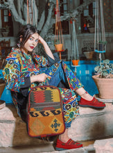 Load image into Gallery viewer, MELORIN BG4422 kilim backpack front view
