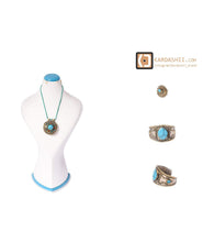 Load image into Gallery viewer, Kardashii Women&#39;s Classic turquoise Style functional Colorful necklace, ring, and bracelet Evokes a Fine Lifestyle Kardashian Kim Kylie
