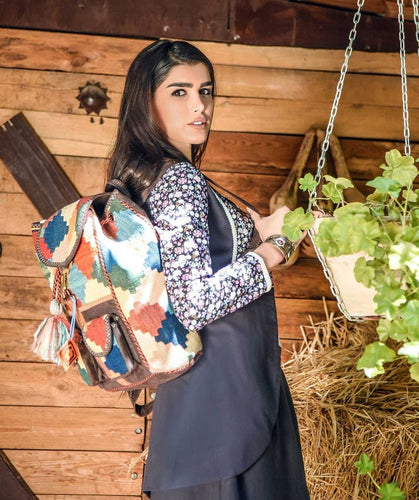 Kardashii different in design Handmade Kilim Backpack Carpet Bag day-to-day needs Fit Electronic design Laptops Kardashian kim kylie