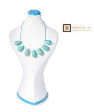 Load image into Gallery viewer, Kardashii Women&#39;s Classic turquoise Style functional Colorful necklace, ring, and bracelet Evokes a Fine Lifestyle Kardashian Kim Kylie

