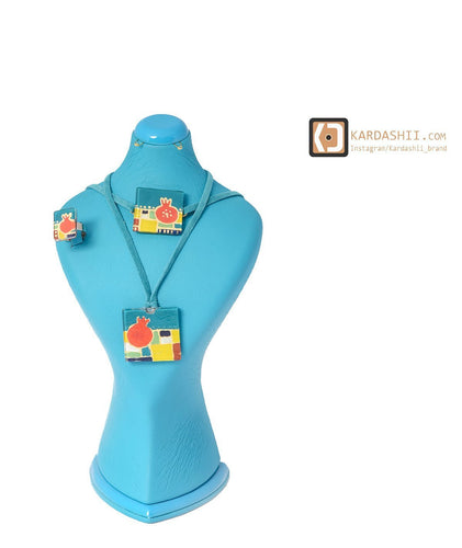 Kardashii Women's Classic turquoise Style functional Colorful necklace, ring, and bracelet Evokes a Fine Lifestyle Kardashian Kim Kylie