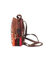 Load image into Gallery viewer, Kardashii Gorgeous Girl/Boy Handmade Kilim Shoulder Carpet Backpack with Traditional Geometric Design
