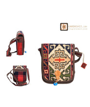 Load image into Gallery viewer, Kardashii Yellow mysterious design Handmade Carpet Bag for Travel Kardashian Kim Kylie
