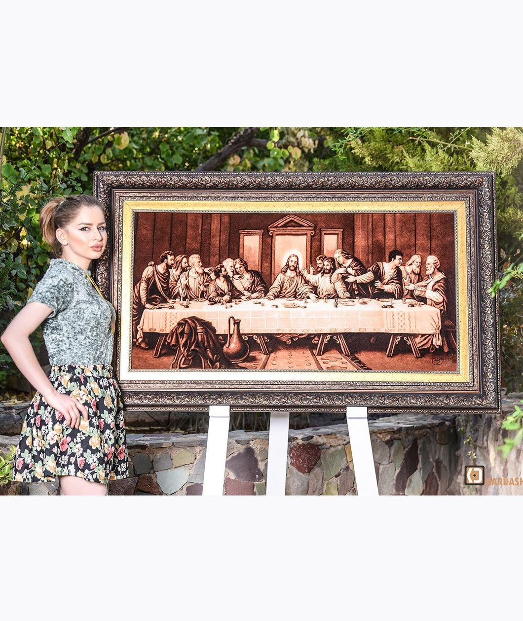  Kardashii colorful designed Silk  and wool pictorial rugs Pictorial hanging walls Tableau Rug Kardashian Kim Kylie