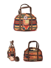 Load image into Gallery viewer, Kardashii traditional hand weaved ethnic antique bag handmade cotton fabric fashionable chic on-trend purse kilim rug bag kardashian kim kylie
