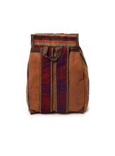 Load image into Gallery viewer, Kardashii Antique Retro-Chic Handmade Colorful Antique Kilim Carpet Top Handle Backpack Gift Kardashian Kim Kylie
