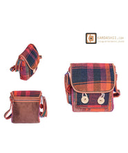Load image into Gallery viewer, Kardashii traditional hand Jajim natural colors bag cotton fabric fashionable chic on-trend purse kilim rug bag Kardashian kim kylie
