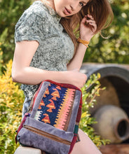 Load image into Gallery viewer, Kardashii traditional hand-weaved ethnic antique bag handmade cotton fabric fashionable chic on-trend purse kilim rug bag Kardashian kim kylie
